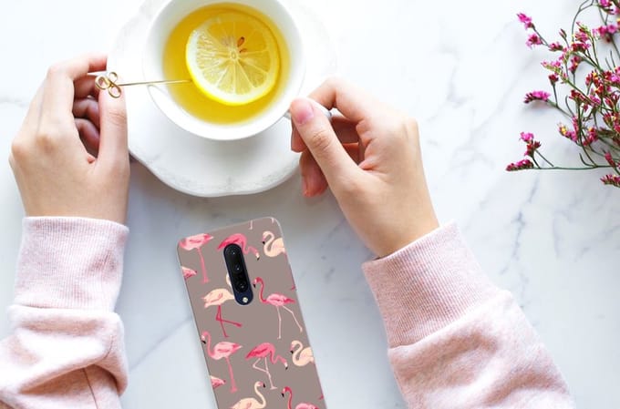 OnePlus 7 Pro TPU Hoesje Flamingo