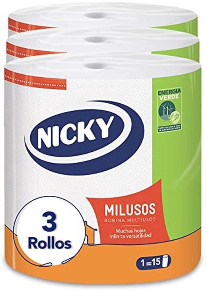 Keukenpapier 3 Rollen 2-Laags 535 Vellen Super Absorberend 100% FSC-Certificeerd