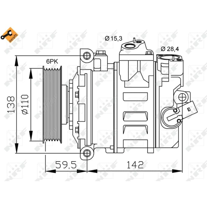 Compressor, airconditioning NRF 32146
