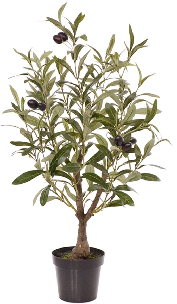 Maxifleur Kunstplanten Olijf Kunstboom in Pot - Groen - 60 cm