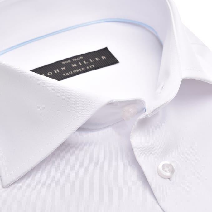 John Miller - Shirt Wit John Miller Overhemd Tailored Fit N Wit 5333511