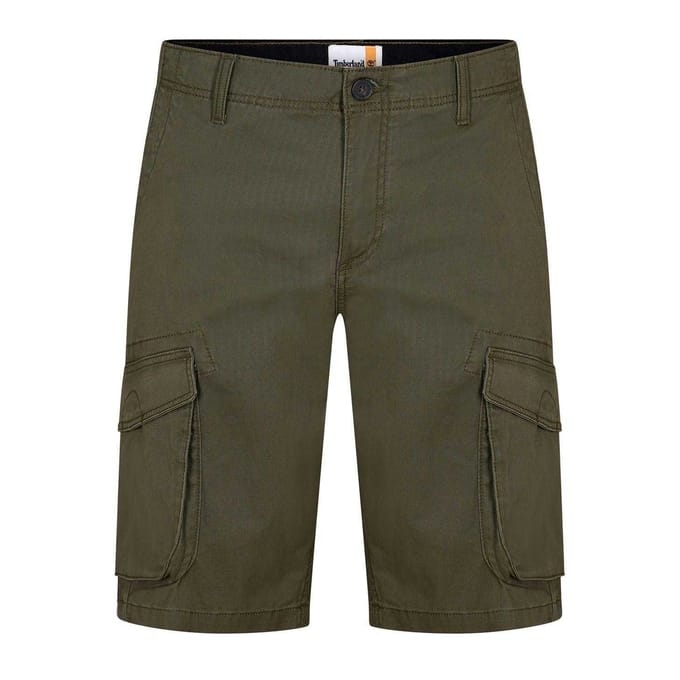 Timberland Heren Twill Casual Cargo Shorts (Bladgroen)