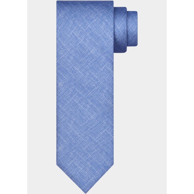 Profuomo Stropdas tie silk print navy ppwa10039/f