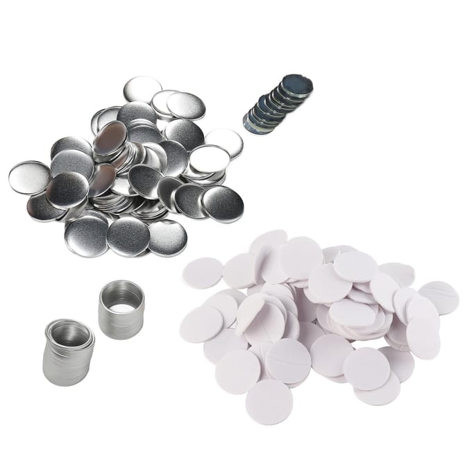100 Sets 58mm Spiegel Ronde Buttons Onderdelen DIY Blanco Roestvrij Blik Button Maker Benodigdheden voor