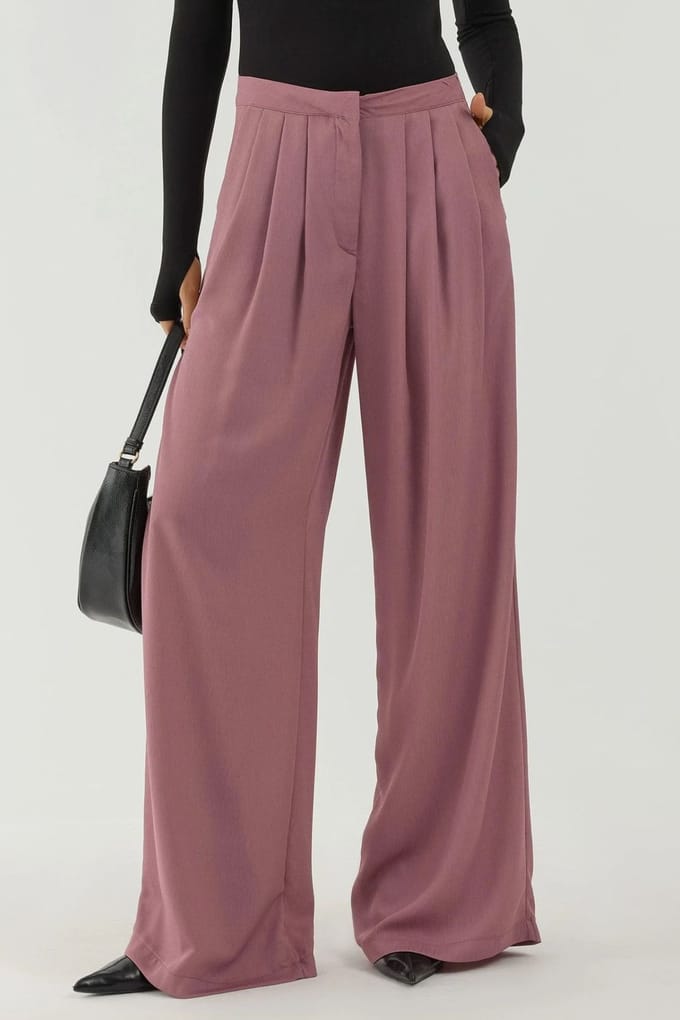Plissé Wijde Pantalonbroek