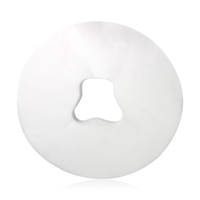 Schoonheidssalon Gezichtskussen Bedtafel Gezichtsgatafdekking Spa Massage Wegwerp-ademhalingslaken Wit wit