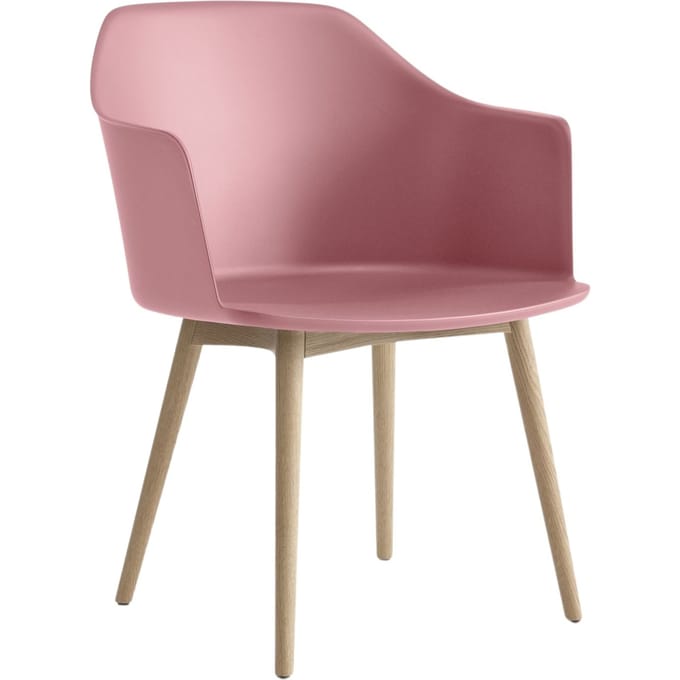 &Tradition Rely HW76 Stoel - andTraditionSoftPink - oak