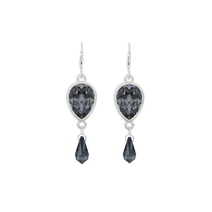 Silver Night Bling - oorhangers - 925 sterling zilver