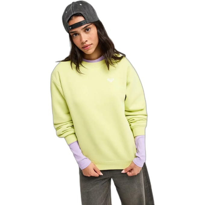 Roxy Surf Stoked Crew Brushed Vint Sweater groen