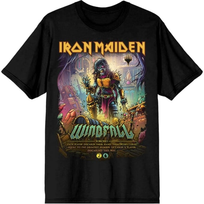 Iron Maiden T-shirt - Magic - Windfall - S tot M - voor Mannen - zwart