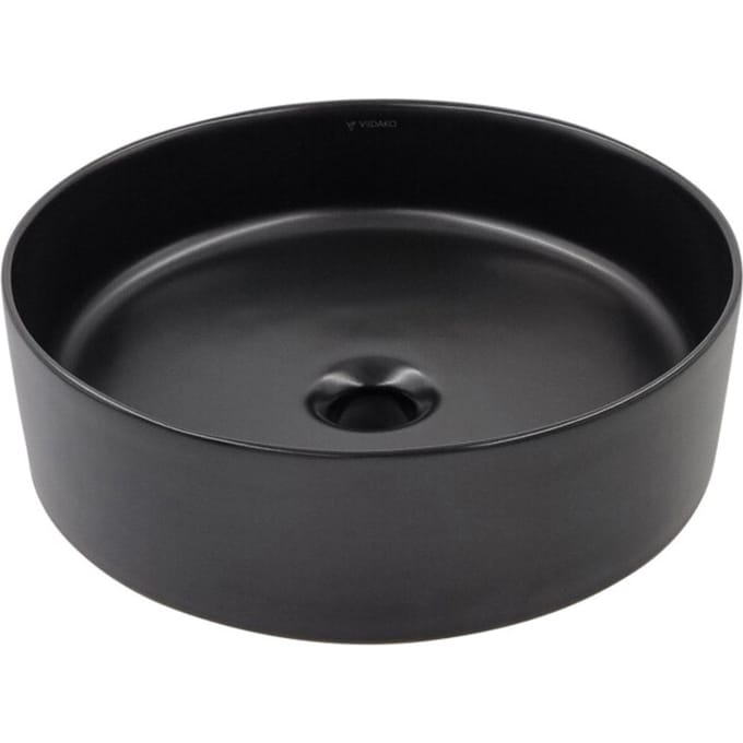 Vtw Living waskom rond mat keramiek opbouwwaskom 40 cm