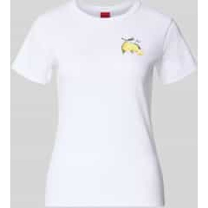 regular fit T-shirt van katoenmix model 'DELORIS_4'