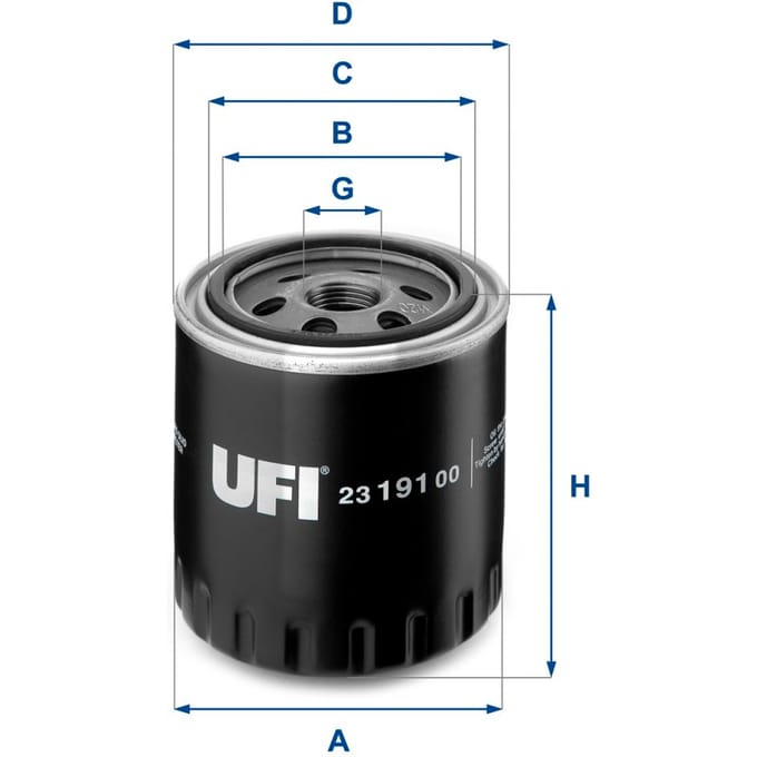 Oliefilter UFI 23.191.00