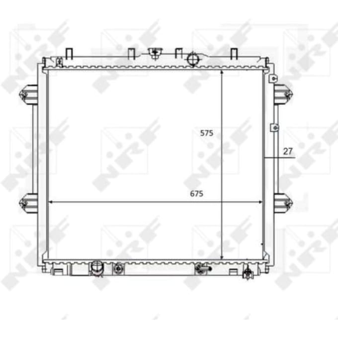 Radiator, motorkoeling NRF 59080
