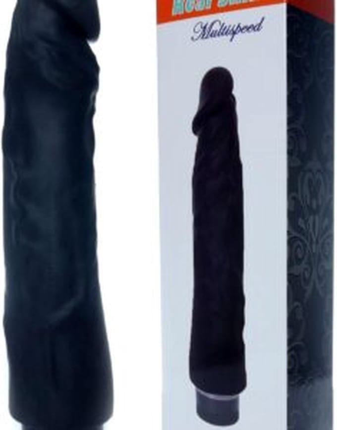 Bossoftoys - 67-00099 - Real Skin - Realistic vibrator - Black - 22 m- Dia 4 cm - Multispeed