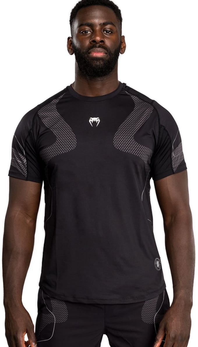 Venum Nexus Dry Tech T-Shirt Zwart Zilver - S