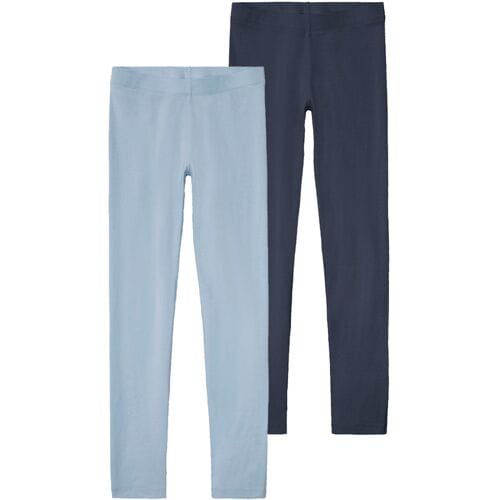 PEPPERTS! 2 kinder leggings (Donkerblauw/lichtblauw, 158/164)