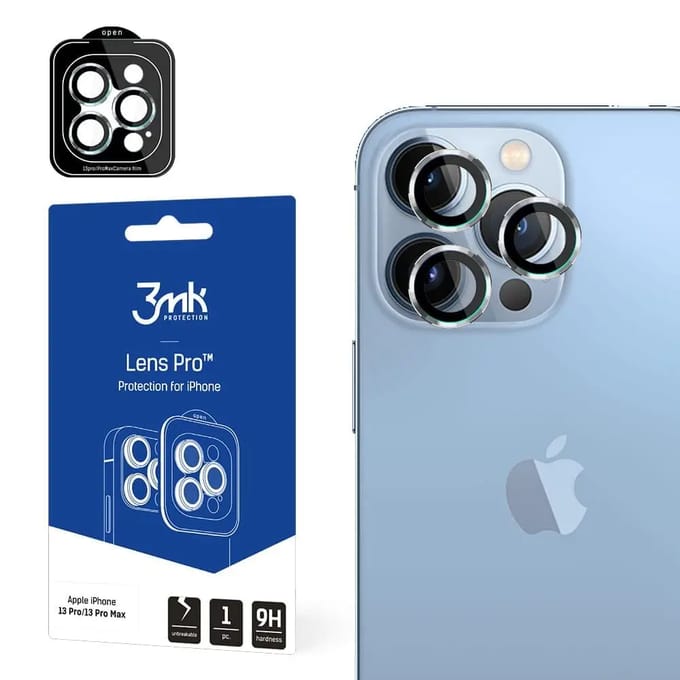 3mk lens bescherming voor iPhone 13 pro / 13 pro max zilver