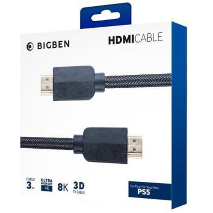 NACON HDMI Cable for PS5 - 3 m - Miscellaneous Game console charger / data cable - Sony PlayStation 5