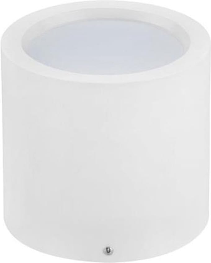 LED Downlight - Opbouw Rond Hoog XL 15W - Natuurlijk Wit 4200K - Mat Wit Aluminium - Ø180mm
