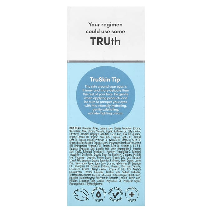 TruSkin oogcrème met hyaluronzuur, 15 ml (15 ml) white