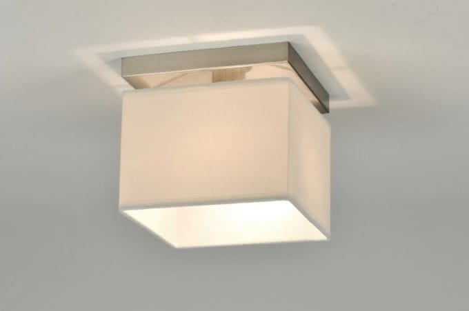 Lumidora Plafondlamp 71211 - Plafonniere - ADELAIDE - E14 - Wit - Textiel