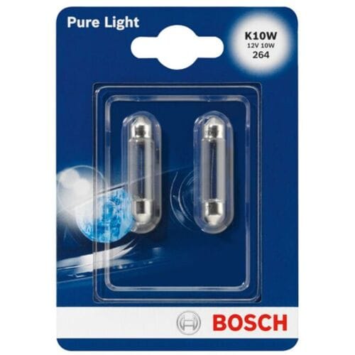 Gloeilamp BOSCH Pure Light C10W 12V, 10W, 2 Stuk
