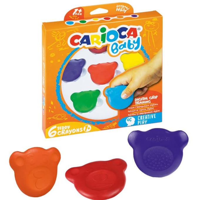 CARIOCA BABY TEDDY "digital grip training" Teddy emotions 6 kleurpads