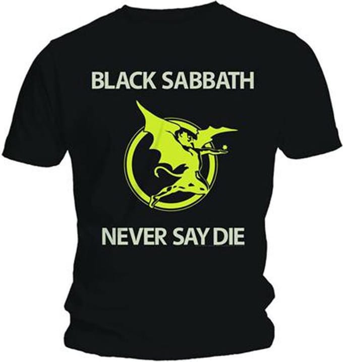 Black Sabbath - Never Say Die Heren T-shirt - XXL - Zwart