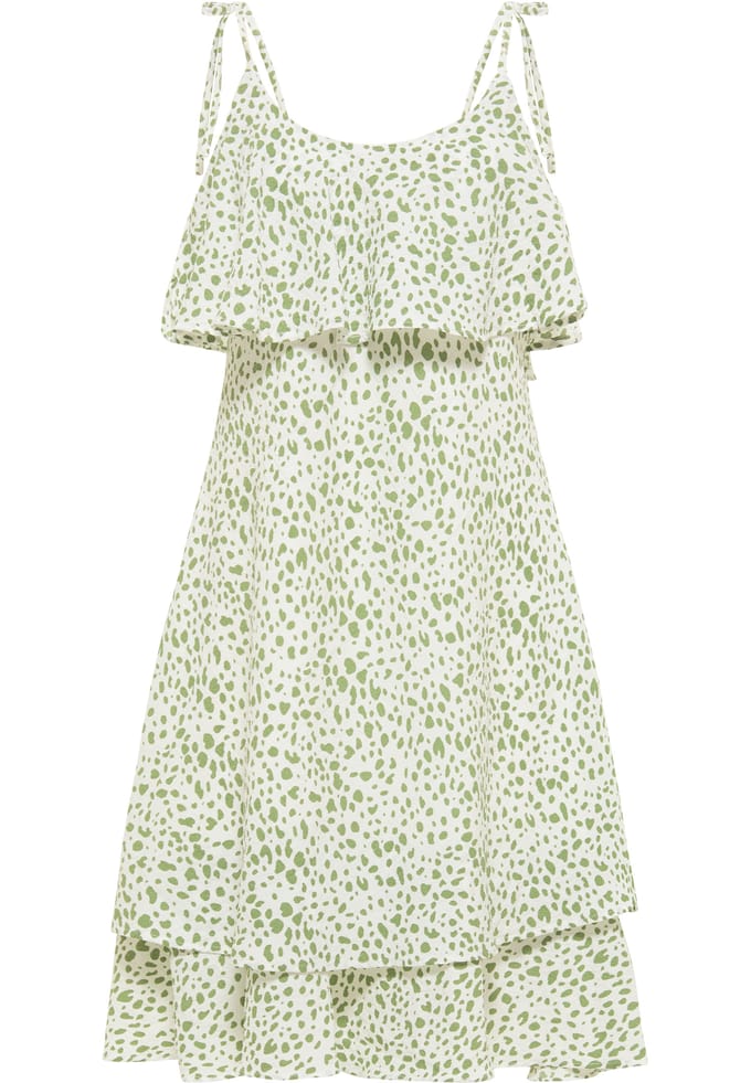 IZIA midi-jurk Dames Gebroken wit groen