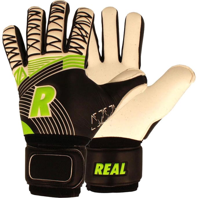 Real Space + (Limited Edition) Keepershandschoenen Kinderen - Wit / Zwart / Fluo Groen | Maat: 4