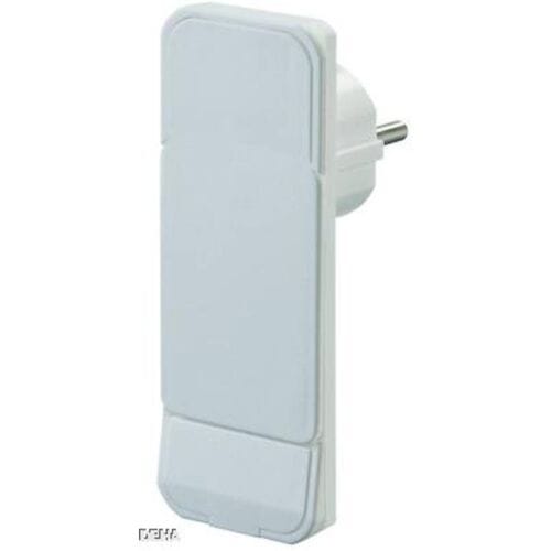 Bachmann CEE 7/7 geaarde stroomstekker | haaks (plat) met hendel | wit