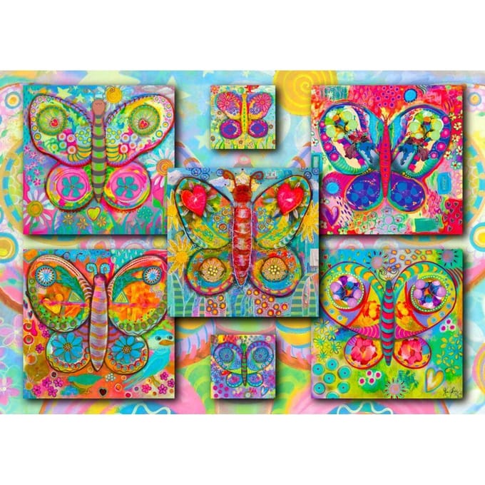 Enjoy Puzzle legpuzzel vlinders - 1000 stukjes kleurrijk puzzelplezier.