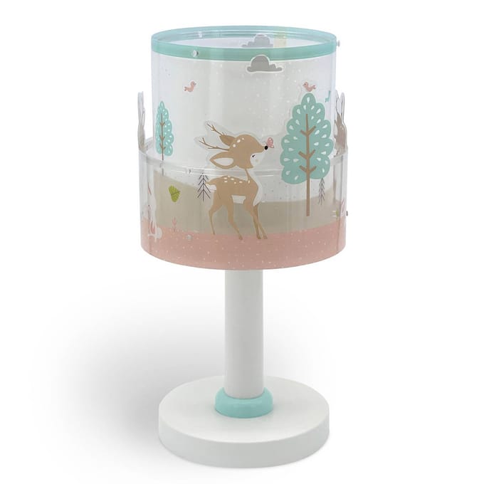Dalber Kindertafellamp Loving Deer, G4, Ø 15 cm