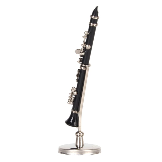 Miniatuur Klarinet Model met Standaard en Koffer Muziekinstrumenten Klarinet Model Display voor Bureau red