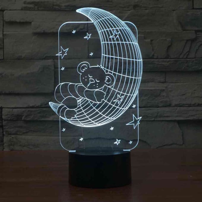 Teddybeer 3D LED Lamp