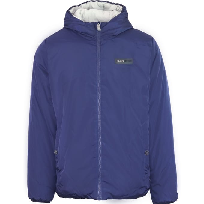 Plein Sport Patch Logo Omkeerbaar marineblauw jack
