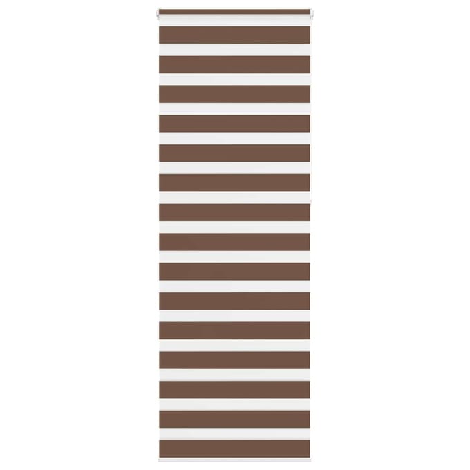 vidaXL - Zebra - rolgordijn - 80x230 - cm - stofbreedte - 75,9 - cm - polyester - bruin