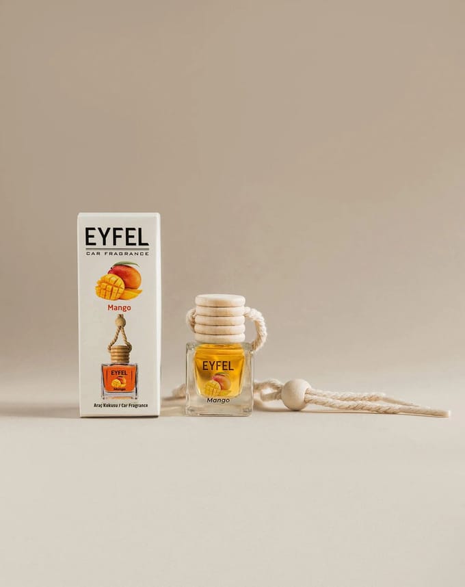 EYFEL - CAR FRAGRANCE- CAR - MANGO - 10ML - 3 STUKS