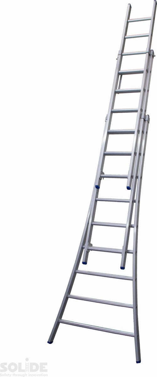Solide 3-delige Uitgebogen Reformladder - 3x6 Sporten