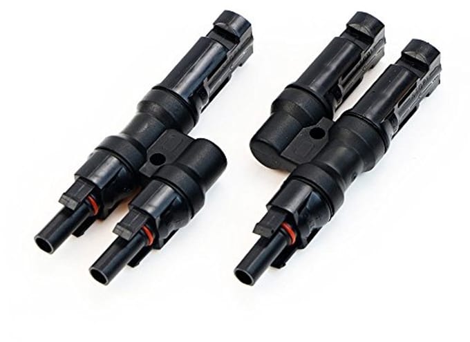 MC4 Y Connector Set voor Zonnepanelen - MMF + FFM Zonne-Stekkers voor Parallelschakeling
