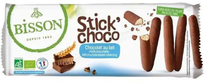 Bisson Stick choco bio 130 gram
