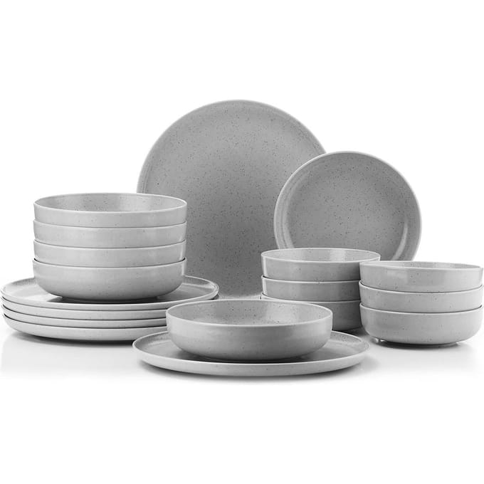 Asir - Dinerset - eetset - servies - 18 Stuks - Veelkleurig - 27 x 27 x 2,5 cm