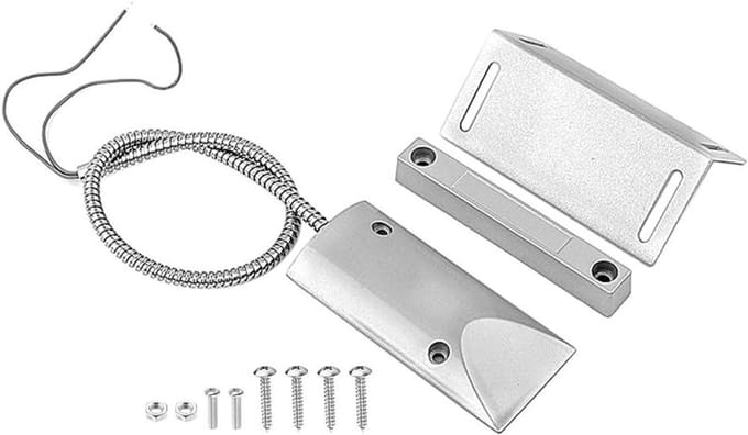 Deur contact sensor - Raam sensor Alarm - Huis beveiligen - Waterdicht metaal - 70 mm bereik - Grijs