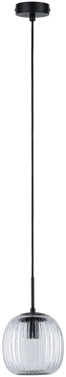 LED-hanglamp Ruya E14 max. 20W Glas, Zwart mat