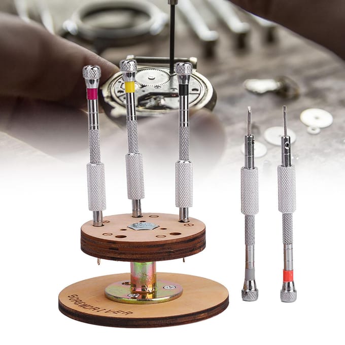 Precisie Schroevendraaierset Sieraden Brillen Horloge Reparatie Gereedschapskit (1 Instellen) white