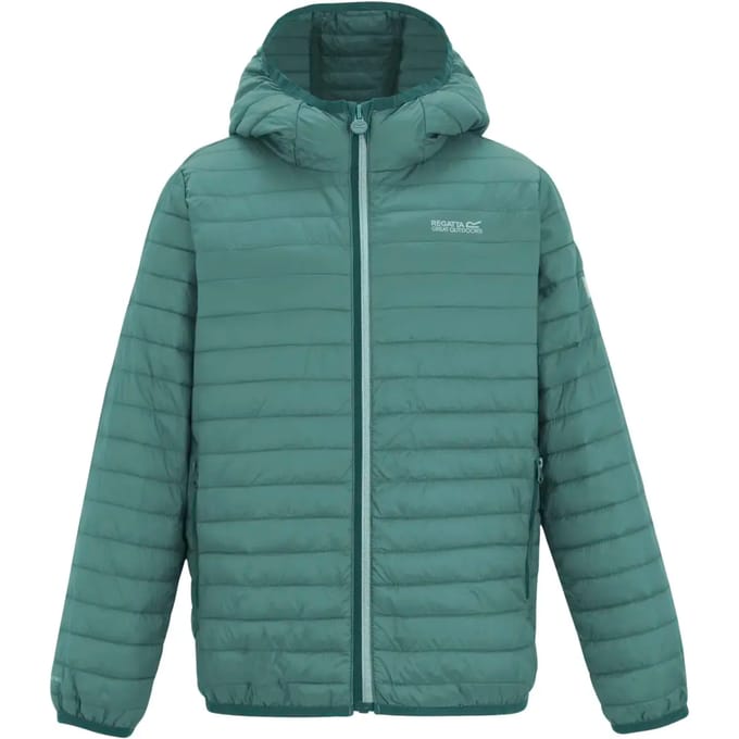 Kinderjas met capuchon en gewatteerde look (Hillpack)