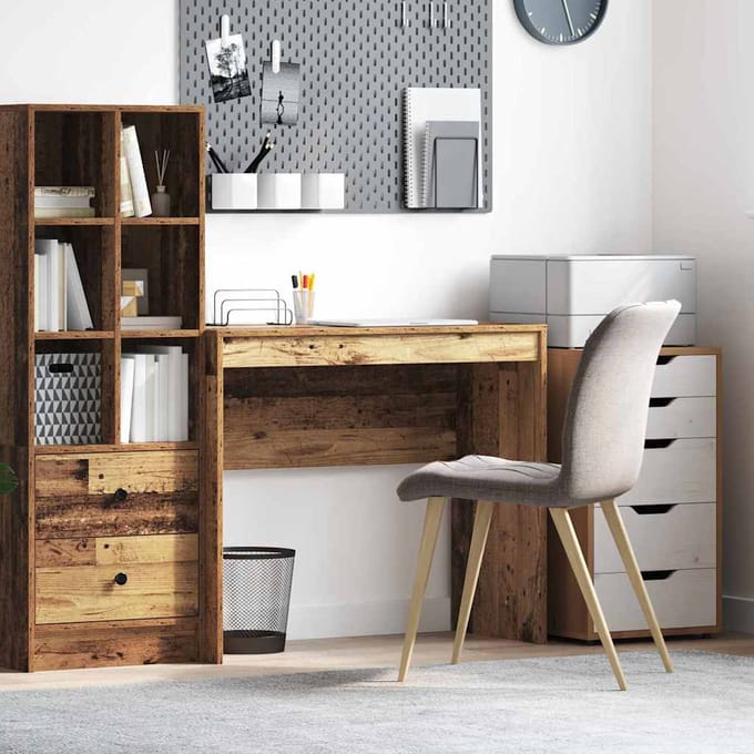 vidaXL - Bureau - Oudhout - 90 - x - 40 - x - 76 - cm