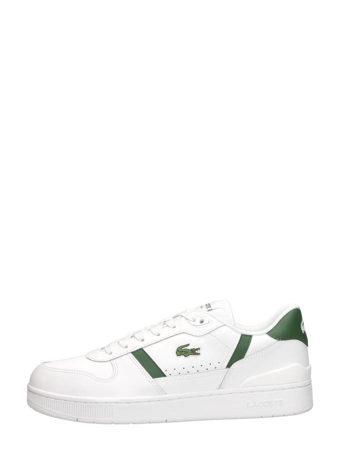 Lacoste T-CLIP SET 224 2 SMA WHT/DK GRN Heren Sneakers - wit-donkergroen