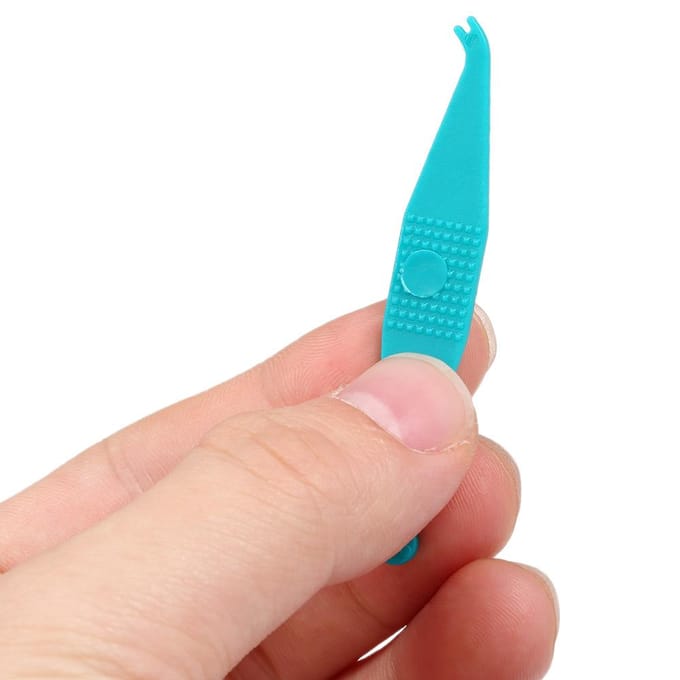 100 stuks orthodontische elastische placer voor beugels - elastische rubberen bandplacers blue